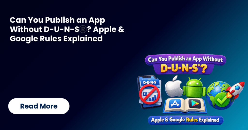 can publish apps without a DUNS